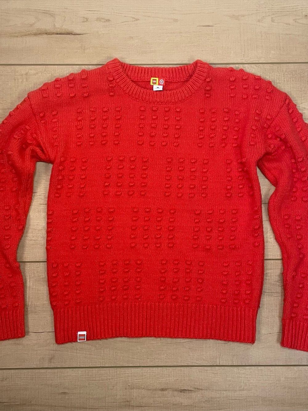 Lego x Target Red Lego Brick Sweater Size Medium